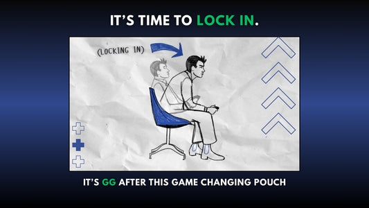 Gamer using nootropic pouch to improve reaction time and late-night focus